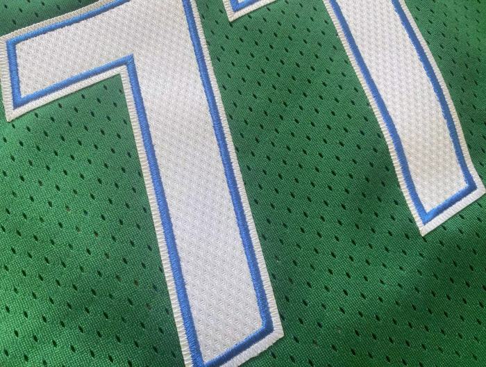 2018-2019 M&N Dallas Doncic #77Green Retro Top Quality Dense Embroidery NBA Jersey