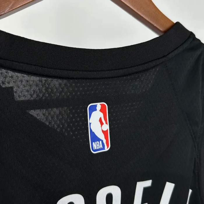 22-23 NETS RUSSELL #1 Black Top Quality Hot Pressing NBA Jersey (Trapeze Edition) 飞人版