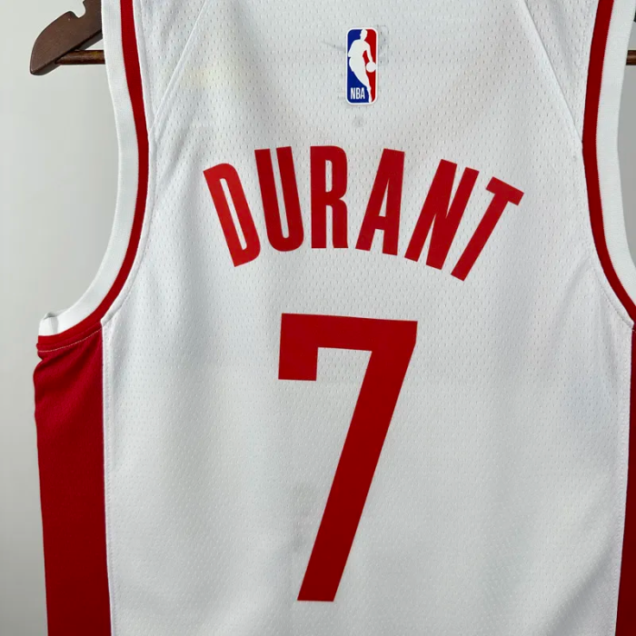22-23 ROCKETS DURANT #7 White Top Quality Hot Pressing NBA Jersey