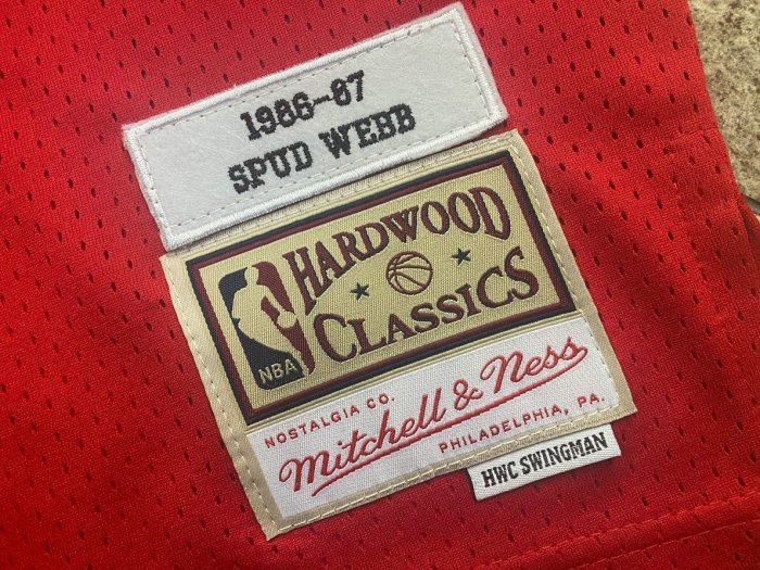 1986-1987 M&N Hawks Webb #4 Retro Top Quality Dense Embroidery NBA Jersey