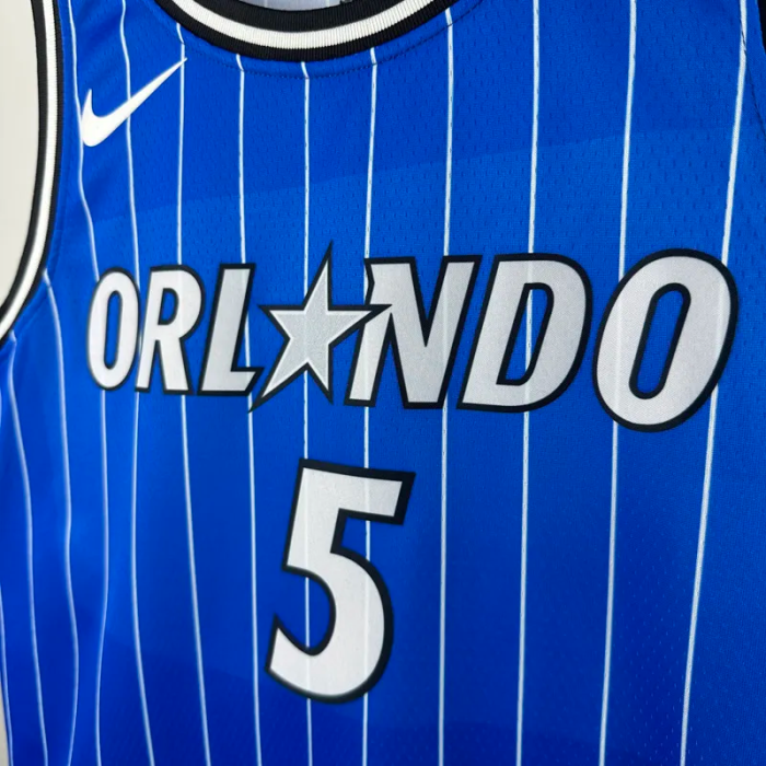 25-26 Magic BANCHERO #5 Blue Top Quality Hot Pressing NBA Jersey(条纹)