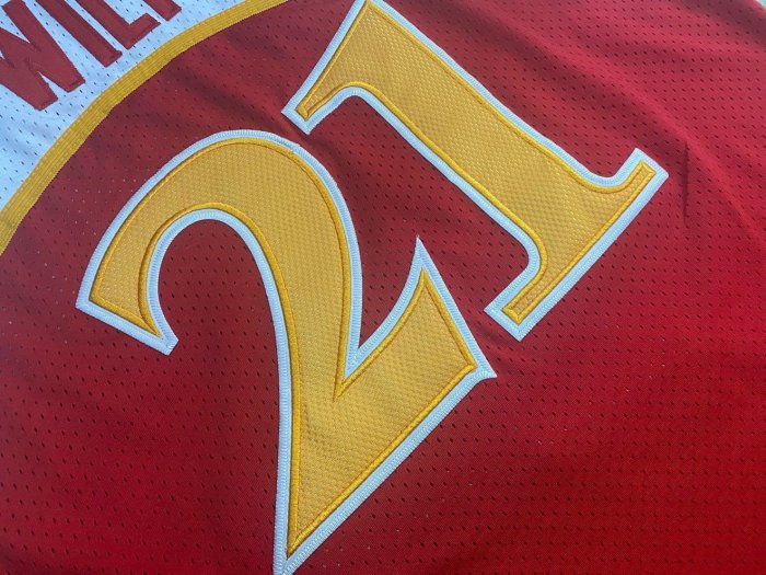 1986-1987 M&N Hawks Wilkins #21 Retro Top Quality Dense Embroidery NBA Jersey