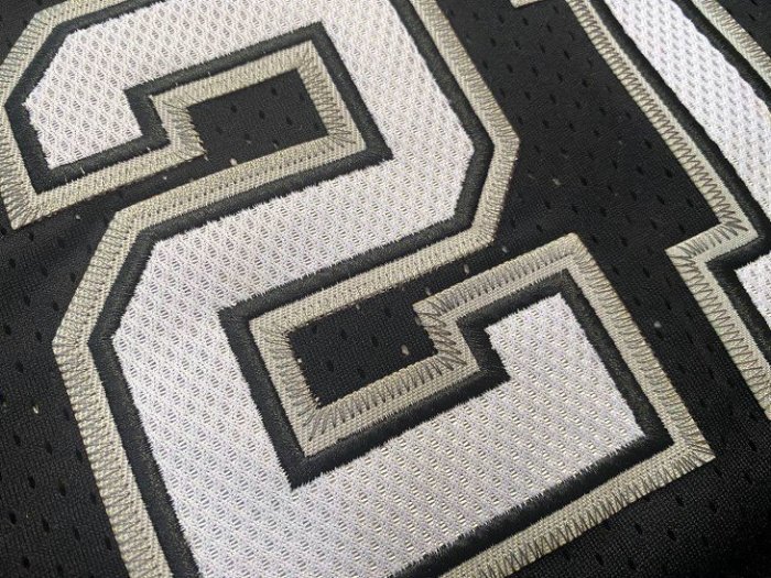 Spurs Duncan #21 Black Retro Commemorative Edition Top Quality Dense Embroidery NBA Jersey