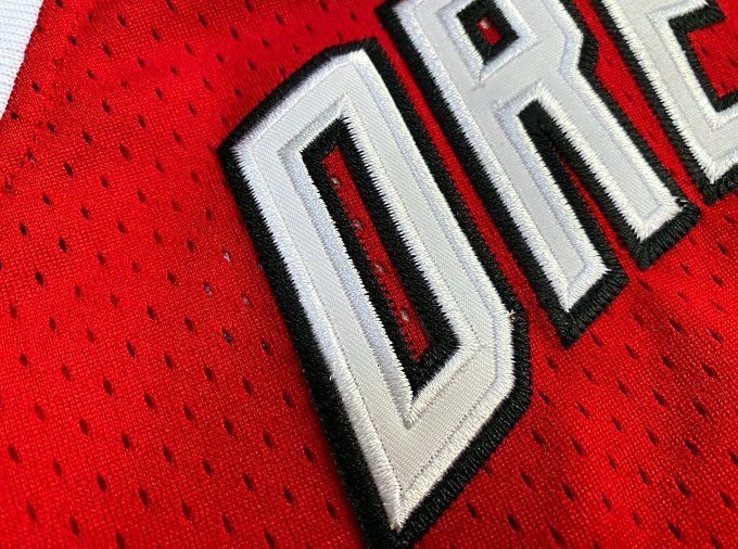 1983-1984 M&N Trail Blazers Drexler #22 Red Retro Top Quality Dense Embroidery NBA Jersey