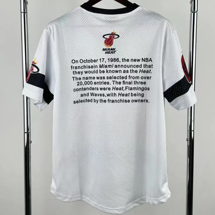 2026 HEAT White Retro High Quality Casual T-Shirt #MN