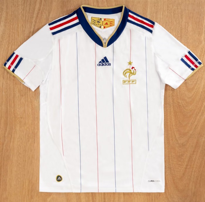 2010 France Away Retro Soccer Jersey