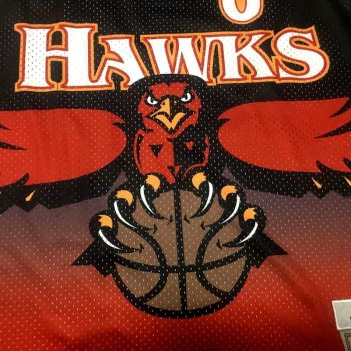 1996-1997 M&N Hawks Smith #8 Retro Top Quality Dense Embroidery NBA Jersey