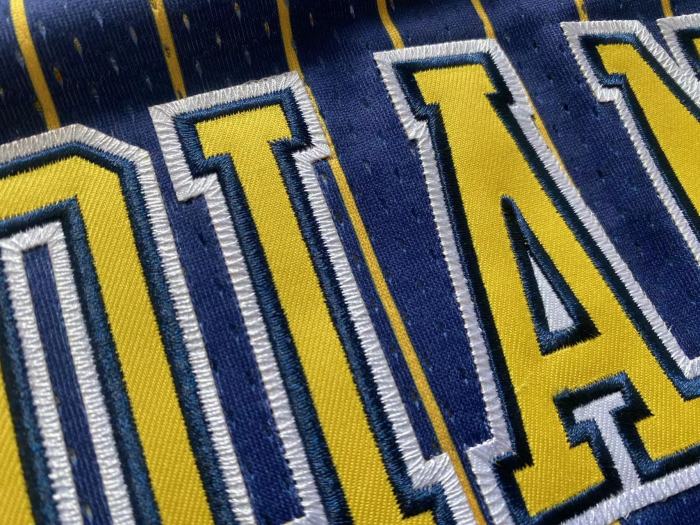 2003-2004 M&N Pacers Artest #91 Retro Top Quality Dense Embroidery NBA Jersey