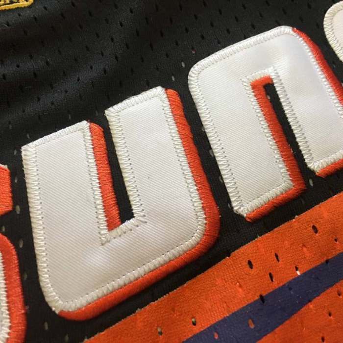 1996-1997 M&N Suns Nash #13 Black Retro Top Quality Dense Embroidery NBA Jersey