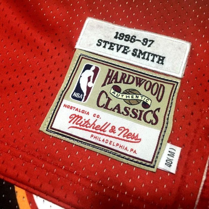 1996-1997 M&N Hawks Smith #8 Retro Top Quality Dense Embroidery NBA Jersey