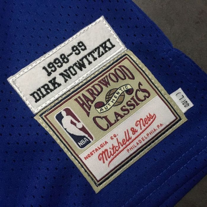 1998-1999 M&N Dallas Nowitzki #41 Retro Top Quality Dense Embroidery NBA Jersey