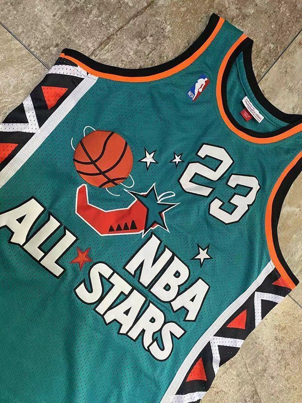 1996 M&N All Stars Jordan #23 Retro Top Quality Dense Embroidery NBA Jersey