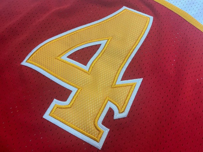 1986-1987 M&N Hawks Webb #4 Retro Top Quality Dense Embroidery NBA Jersey