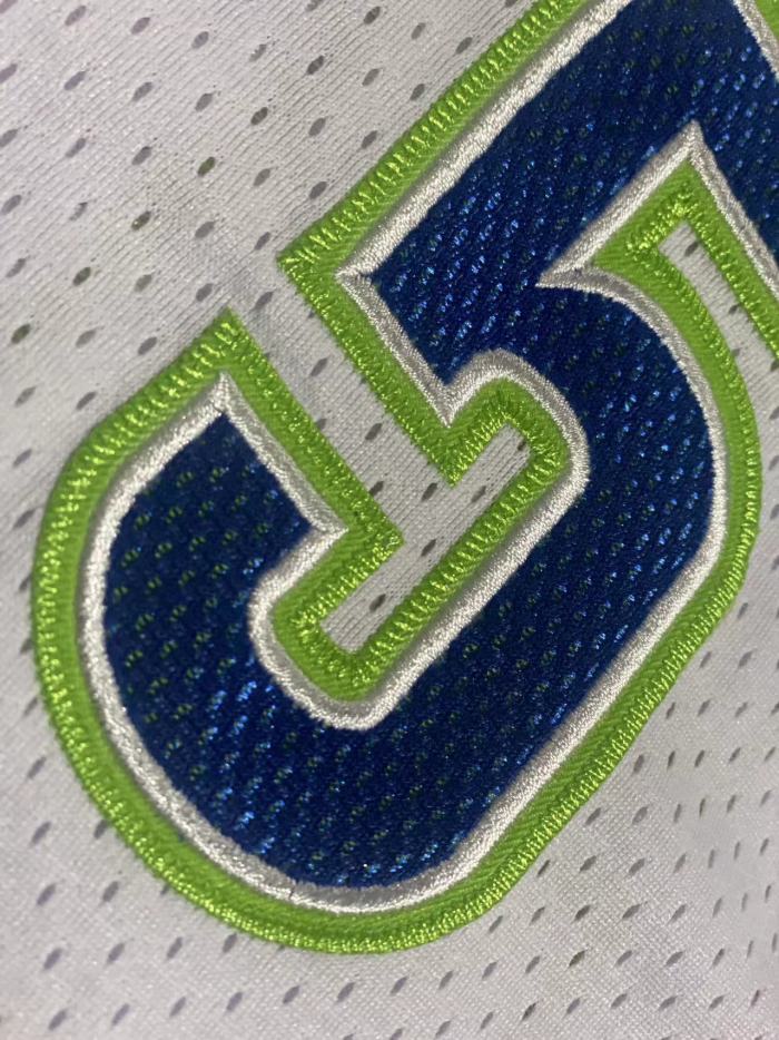 2023-2024 M&N Wolves Edwards #5 Retro Top Quality Dense Embroidery NBA Jersey