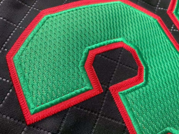 1991-1992 M&N The Knicks Ewing #33 Black Retro Top Quality Dense Embroidery NBA Jersey