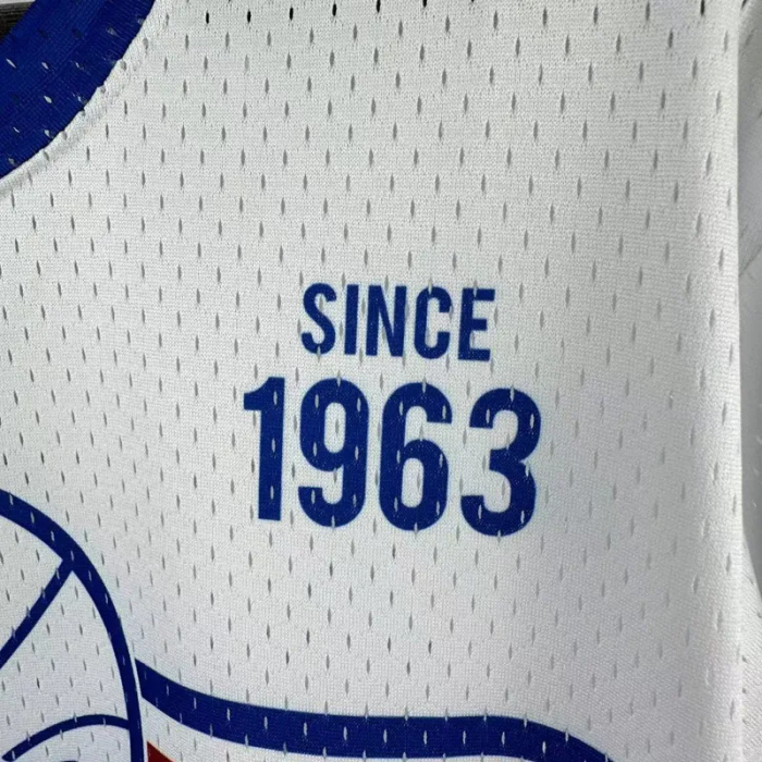 2026 76ERS White Retro High Quality Casual T-Shirt #MN