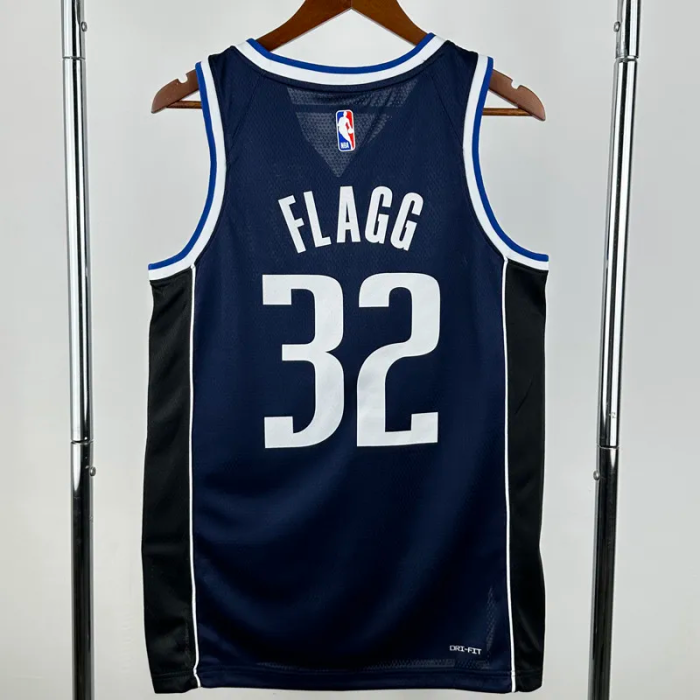 22-23 Dallas Mavericks FLAGG #32 Royal Blue Top Quality Hot Pressing NBA Jersey (Trapeze Edition)飞人版