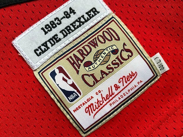 1983-1984 M&N Trail Blazers Drexler #22 Red Retro Top Quality Dense Embroidery NBA Jersey