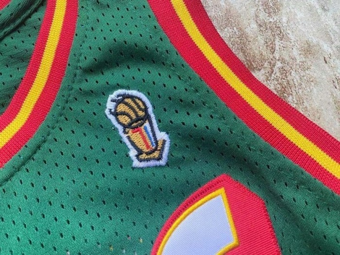 1995-1996 M&N Supersonics Peyton #20 Retro Top Quality Dense Embroidery NBA Jersey