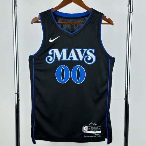 23-24 Dallas Mavericks CHRISTIE #00 Black City Edition Top Quality Hot Pressing NBA Jersey(V领)
