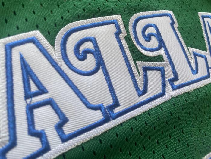 2018-2019 M&N Dallas Doncic #77Green Retro Top Quality Dense Embroidery NBA Jersey