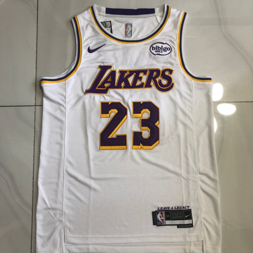 2025 Lakers James #23 White Top Quality Dense Embroidery NBA Jersey