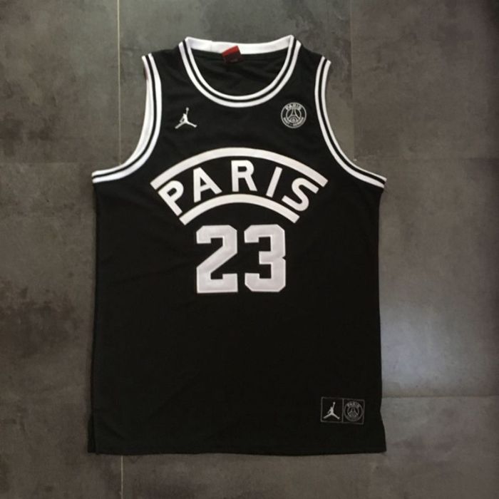 Paris Saint-Germain Collaboration Jordan #23 Retro Top Quality Dense Embroidery NBA Jersey