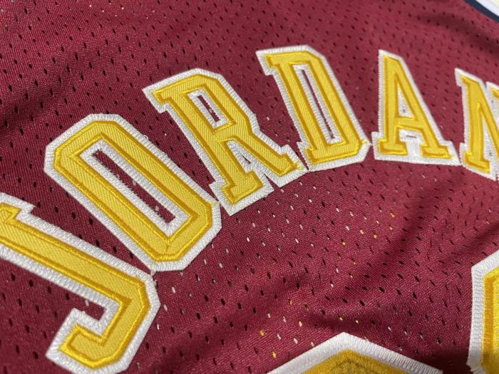 1996 Bulls Jordan #23 Finals Retro Top Quality Dense Embroidery NBA Jersey