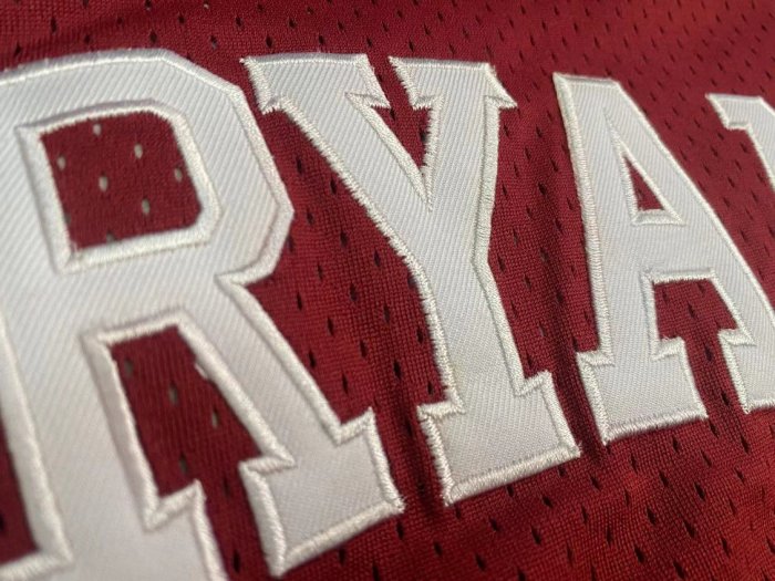 1996 Lower Merion Bryant #33 Red Retro Top Quality Dense Embroidery NBA Jersey