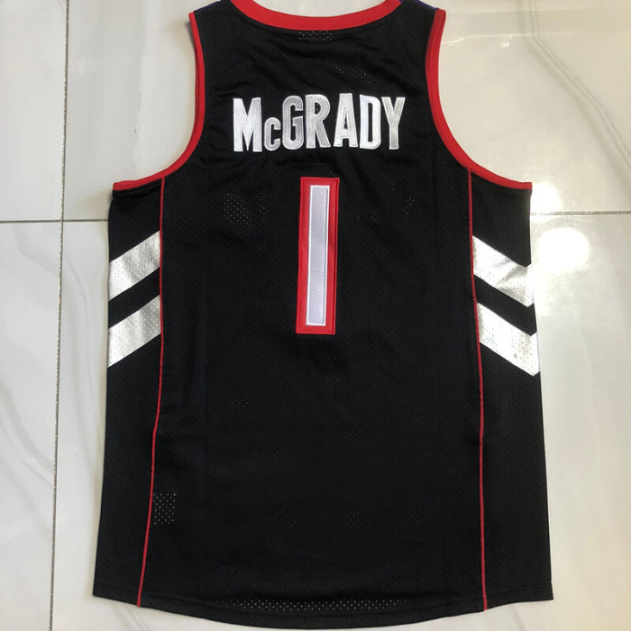 1999-2000 M&N Raptors Mcgrady #1 Retro Top Quality Dense Embroidery NBA Jersey