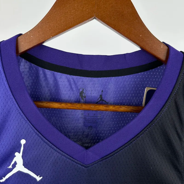 23-24 Kings LAVINE #8 Purple Top Quality Hot Pressing NBA Jersey (Trapeze Edition)飞人版