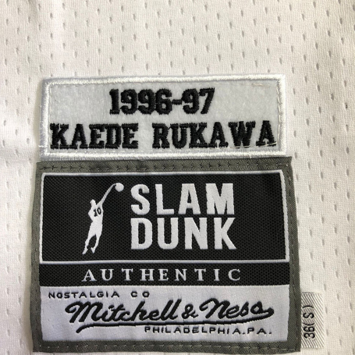 1996-1997 Slam Dunk KAEDE RUKAWA #11 White Top Quality Dense Embroidery NBA Jersey