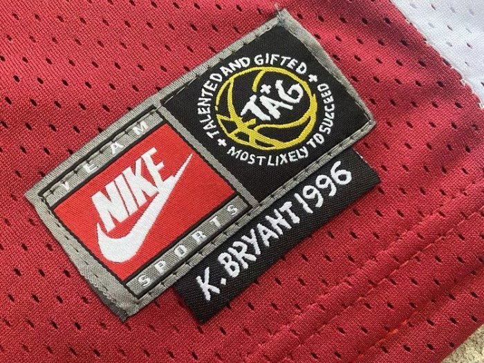 1996 Lower Merion Bryant #33 Red Retro Top Quality Dense Embroidery NBA Jersey