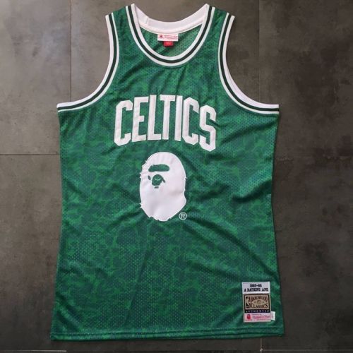 1995-1996 M&N Celtics BAPE #93 Retro Top Quality Dense Embroidery NBA Jersey