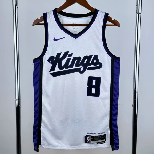 23-24 Kings LAVINE #8 White Top Quality Hot Pressing NBA Jersey