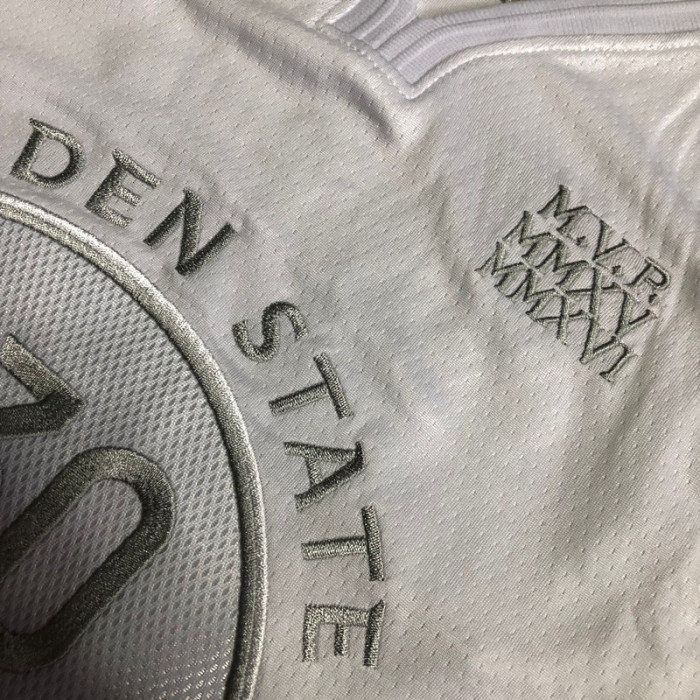 Warriors Curry #30 MVP White Top Quality Dense Embroidery NBA Jersey