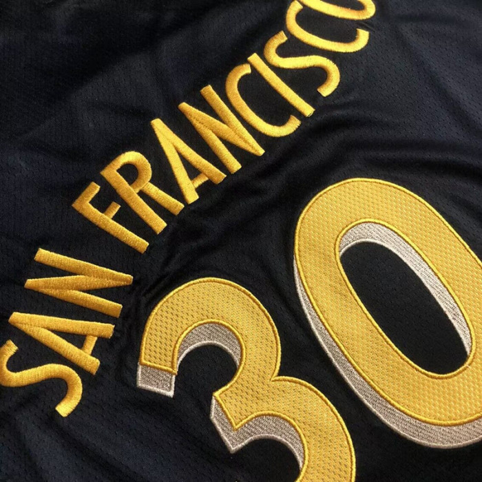 2024 Warriors Curry #30 City Edition Top Quality Dense Embroidery NBA Jersey