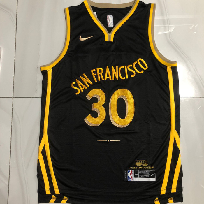 2024 Warriors Curry #30 City Edition Top Quality Dense Embroidery NBA Jersey