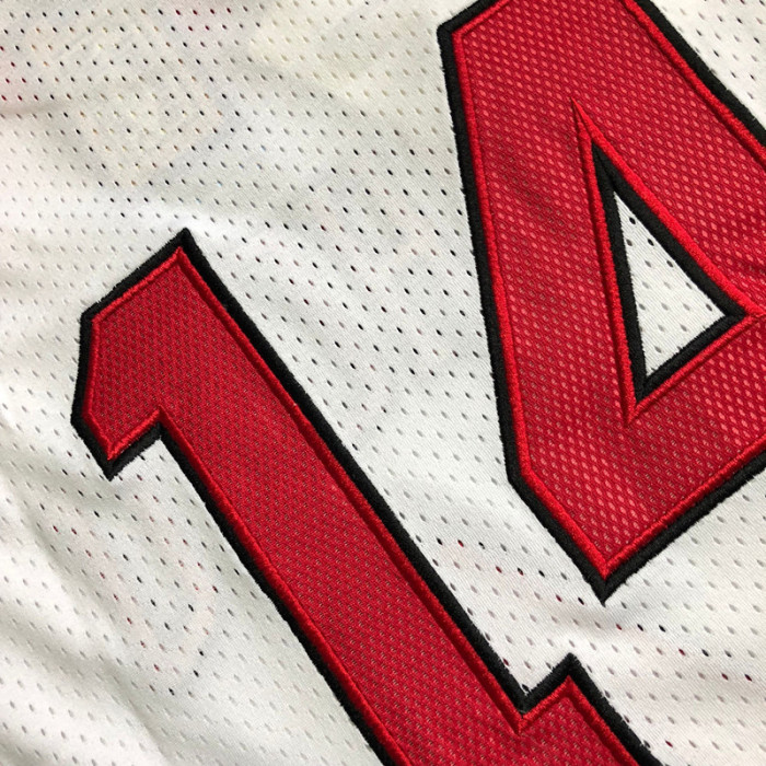 1996-1997 Slam Dunk HISASHI MITSUT #14 White Top Quality Dense Embroidery NBA Jersey