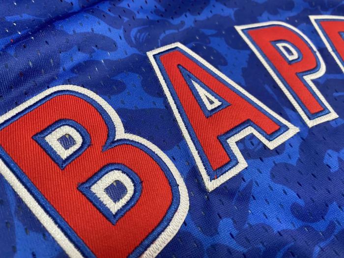 1993 M&N Nets BAPE #93 Retro Top Quality Dense Embroidery NBA Jersey