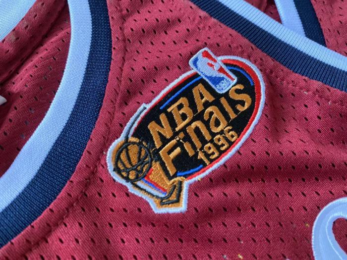1996 Bulls Jordan #23 Finals Retro Top Quality Dense Embroidery NBA Jersey