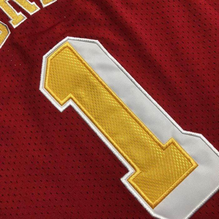 2004-2005 M&N Rockets Mcgrady #1 Retro Top Quality Dense Embroidery NBA Jersey