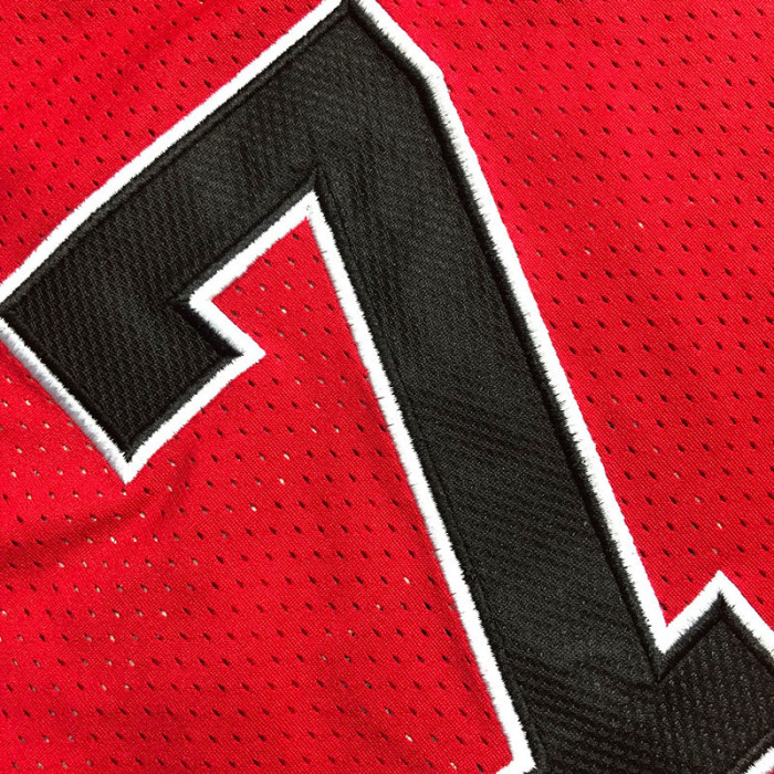 1996-1997 Slam Dunk Miyagi Ryota #7 Red Top Quality Dense Embroidery NBA Jersey