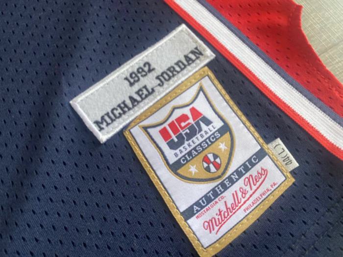 1992 M&N Olympic Games Jordan #9 Retro Top Quality Dense Embroidery NBA Jersey