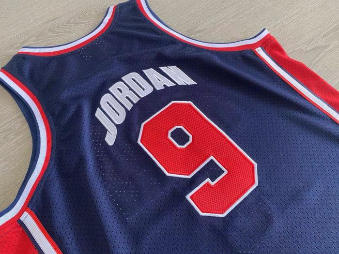 1992 M&N Olympic Games Jordan #9 Retro Top Quality Dense Embroidery NBA Jersey