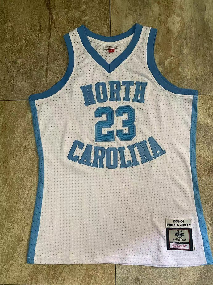 1983-1984 North Carolina Jordan #23 Retro Top Quality Dense Embroidery NBA Jersey