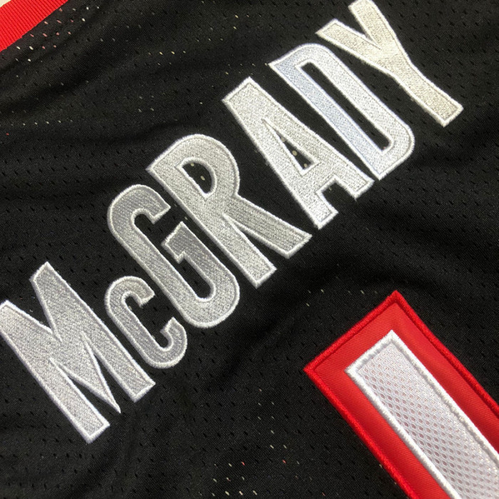 1999-2000 M&N Raptors Mcgrady #1 Retro Top Quality Dense Embroidery NBA Jersey