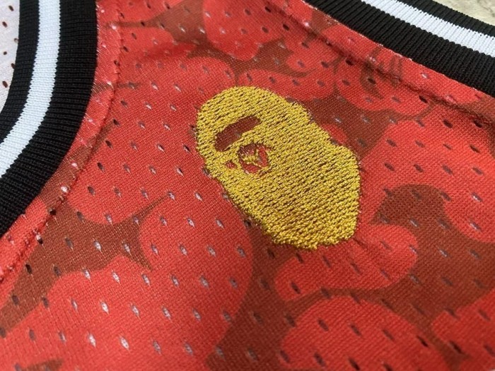 1993 M&N Heat BAPE #93 Retro Top Quality Dense Embroidery NBA Jersey