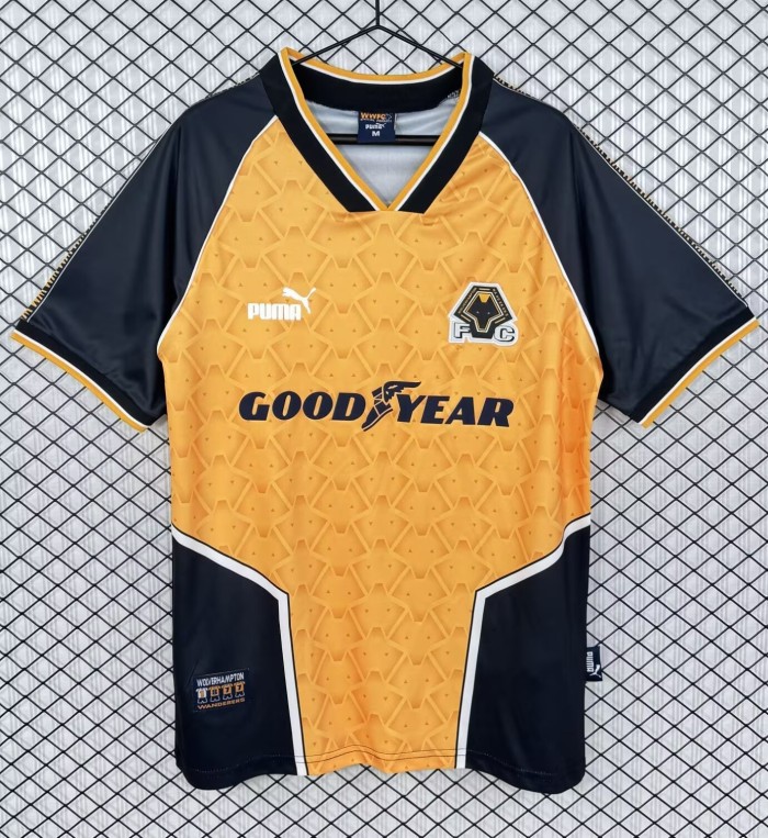 1996-1998 Wolves Home Retro Soccer Jersey