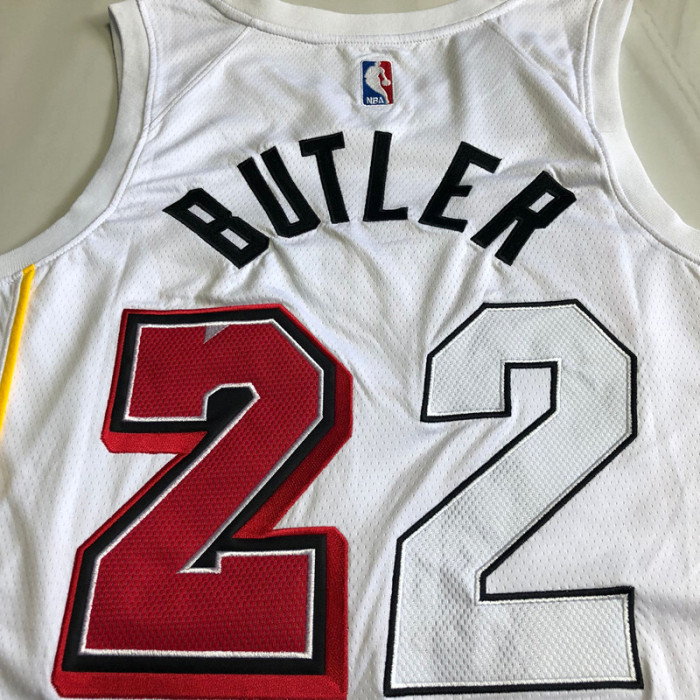 Heat Butler #22 White City Version Top Quality Dense Embroidery NBA Jersey